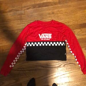 Cropped long sleeve shirt